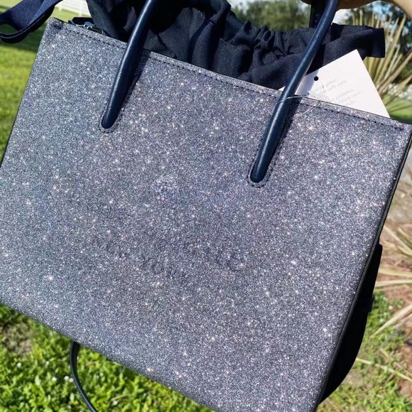 BUNDLE💞NWT Kate Spade Glitter Shopper & Wallet - Picture 2 of 5